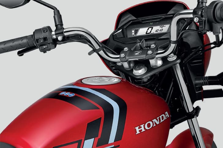 Honda Shine 100 DX larger fuel tank